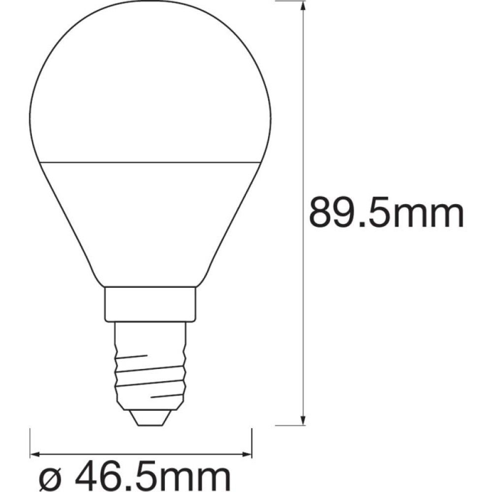 Snjallpera 3 stk LED E14 RGBW Ledvance Smart+ 4,9W Ø46 mm