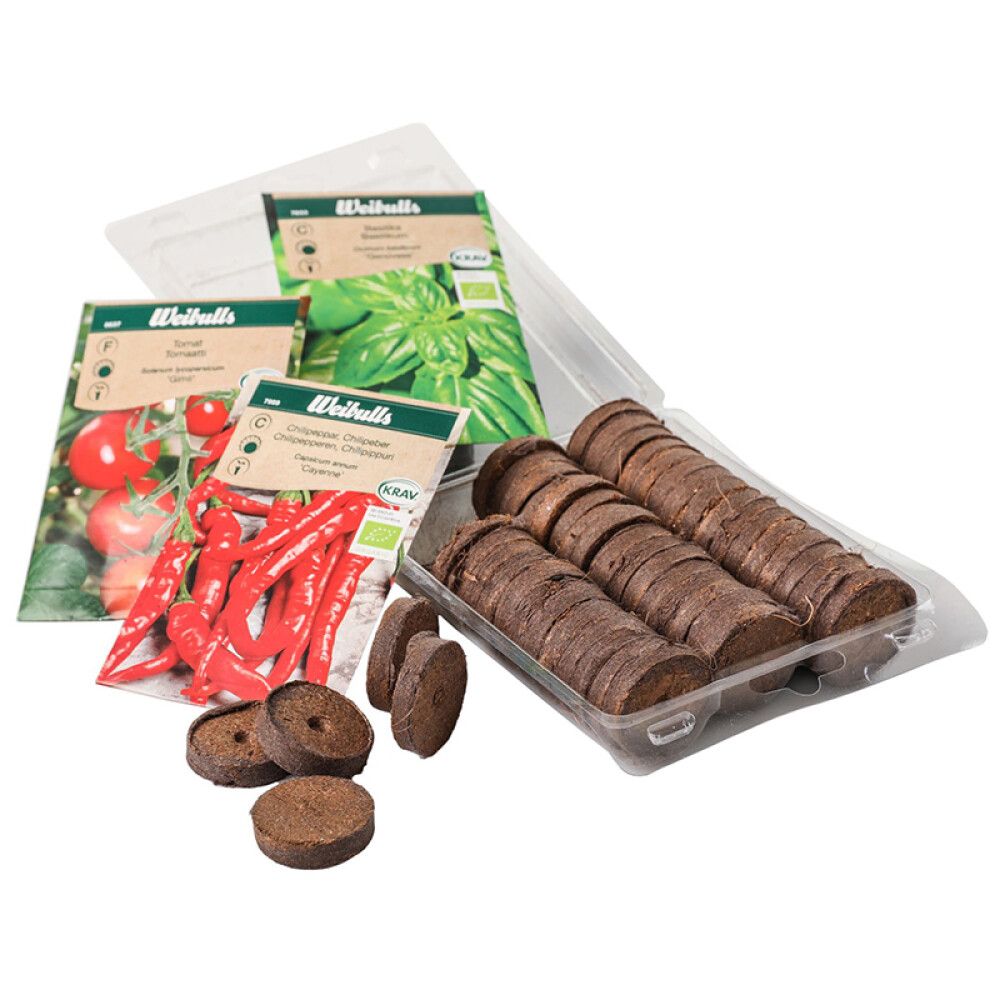 Sáðtappar kókos Weibulls 50stk