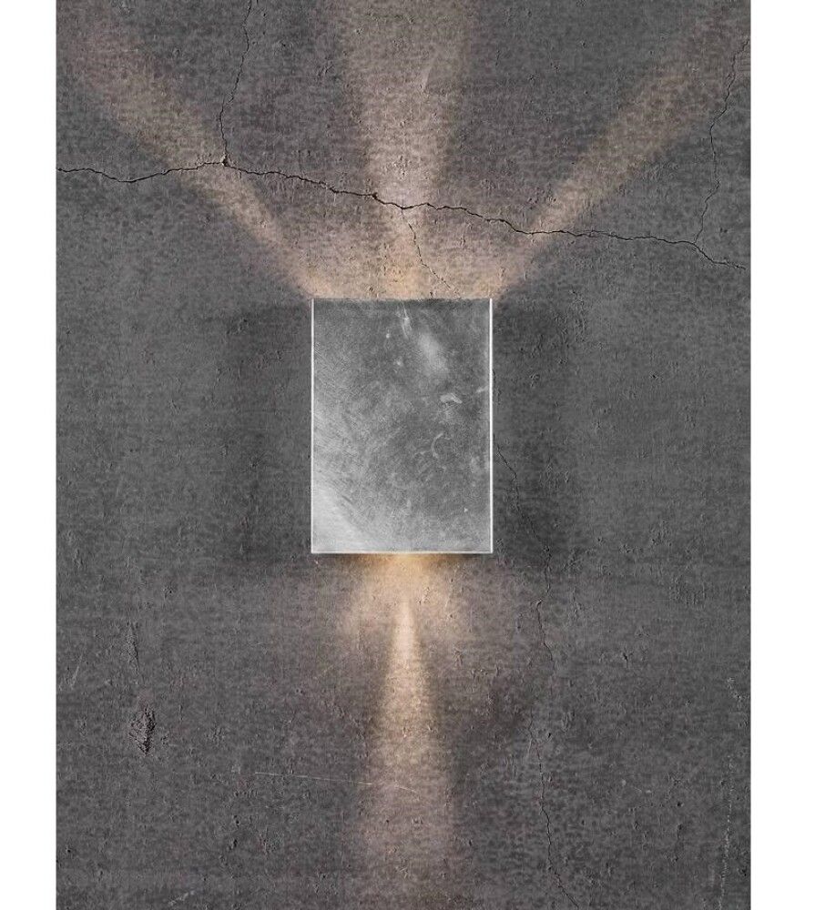 Veggljós LED Fold 15 galvaníserað stál 21 cm