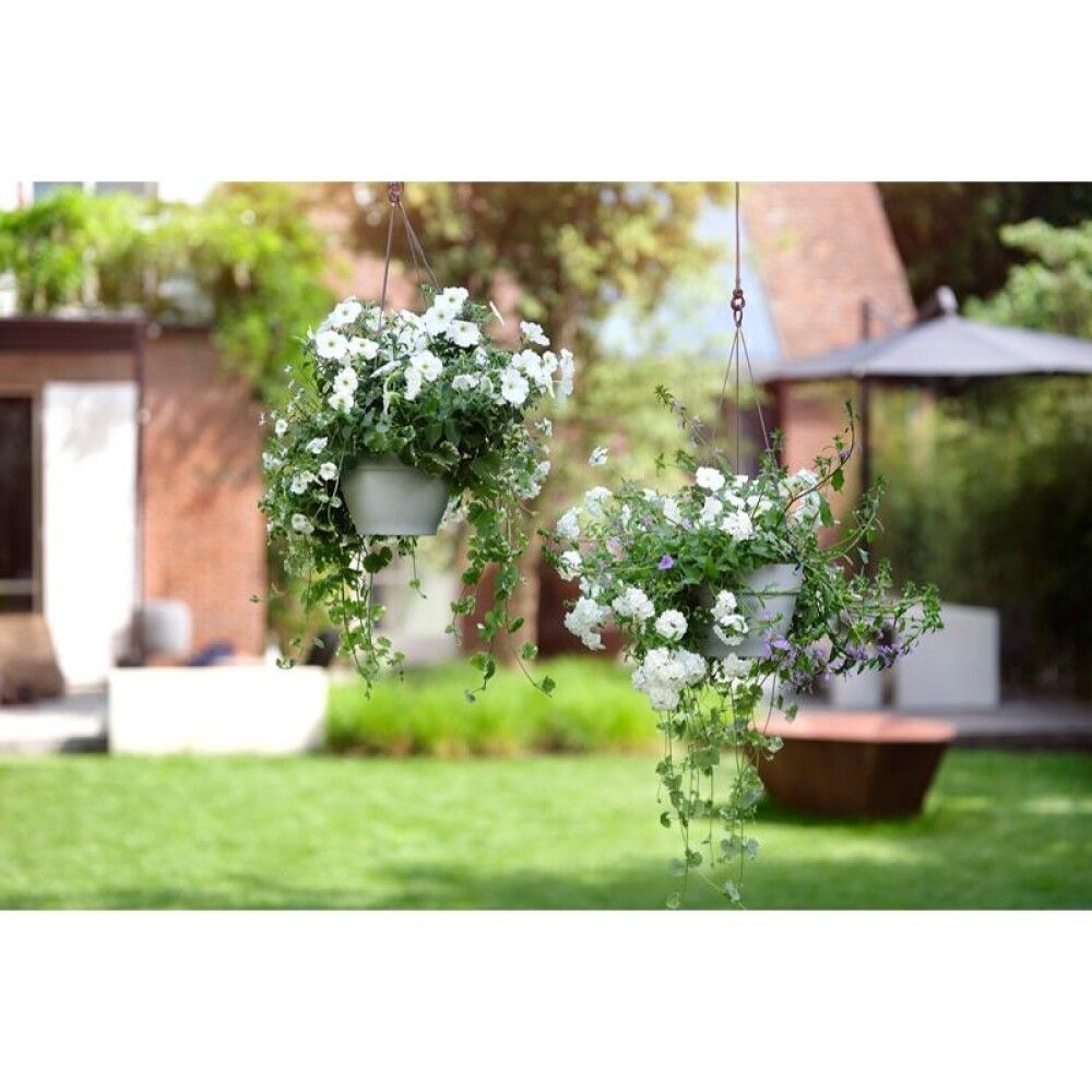 Hangandi blómapottur Vibia Campana Ø26cm Elho hvítur