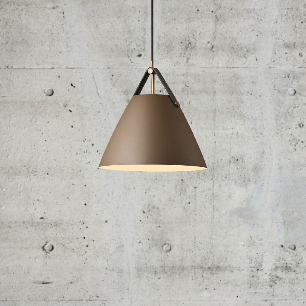 Hangandi ljós E27 Strap 27 drapplitað Ø27 cm