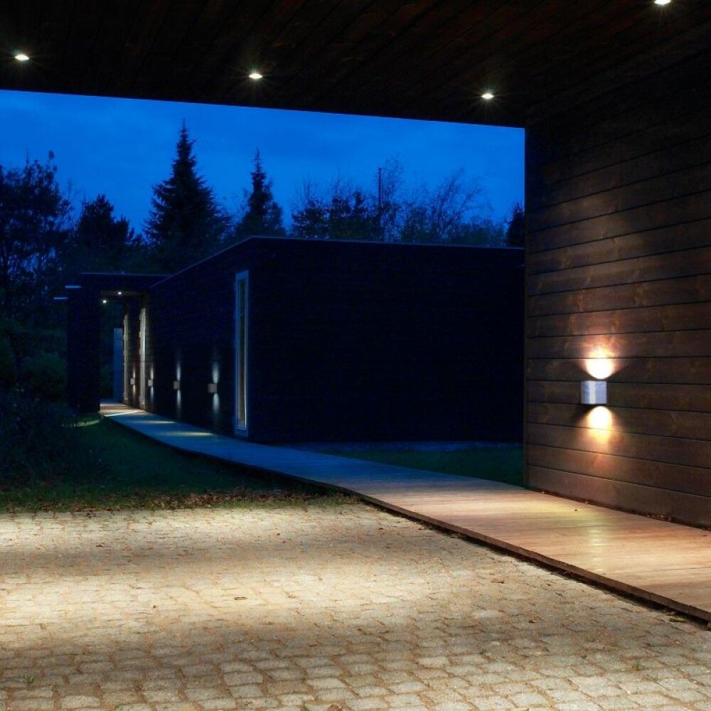 Veggljós LED 2x5W Canto 10,4cm galv. stál