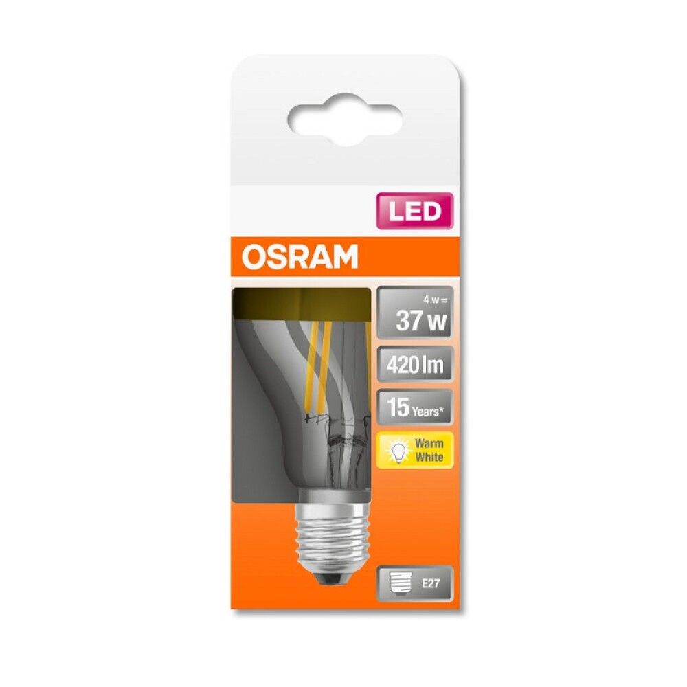Skrautpera LED E27 2700K Osram 4W Ø6mm