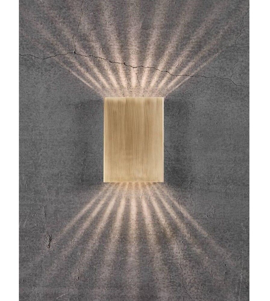 Veggljós LED Fold 15 messing