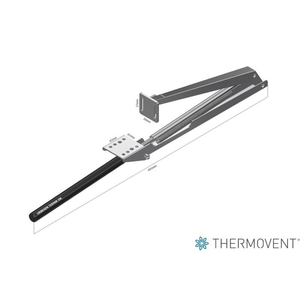Gluggaopnari fyrir gróðurhús Vitavia Spiro 45cm