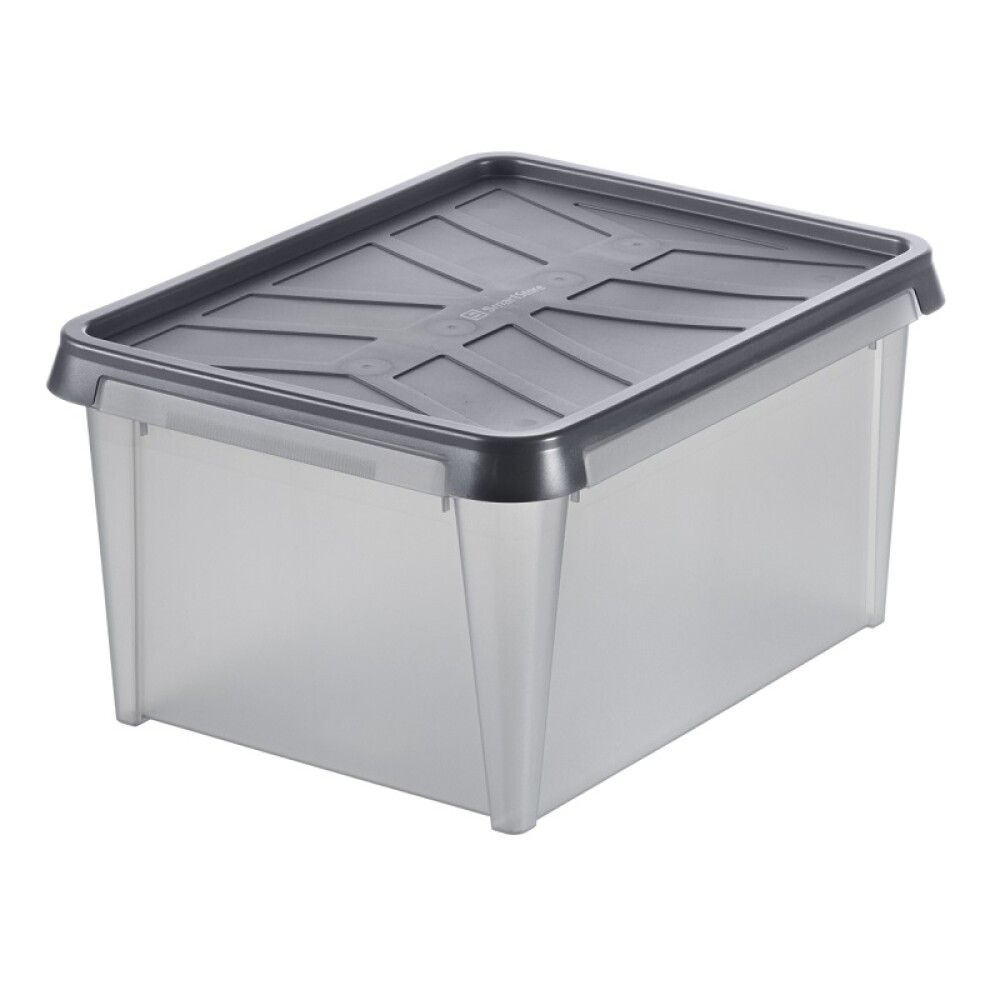 Plastkassi með loki 12L SmarStore Dry 15 grár