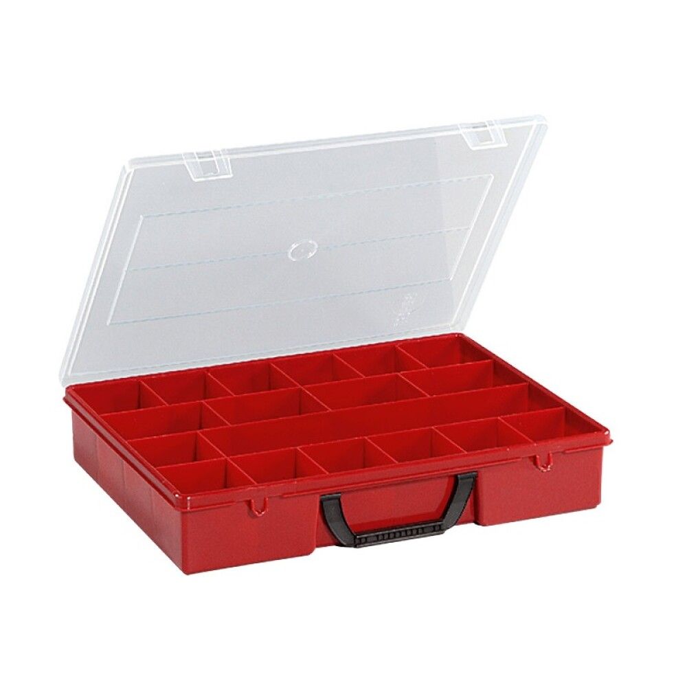 Smáhlutabox 365x290x65 mm 18 hólf Wisent