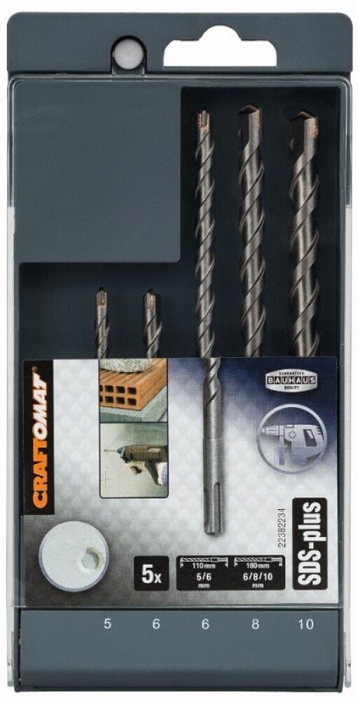 Steinborasett Ø5-10 mm Craftomat 5 stk