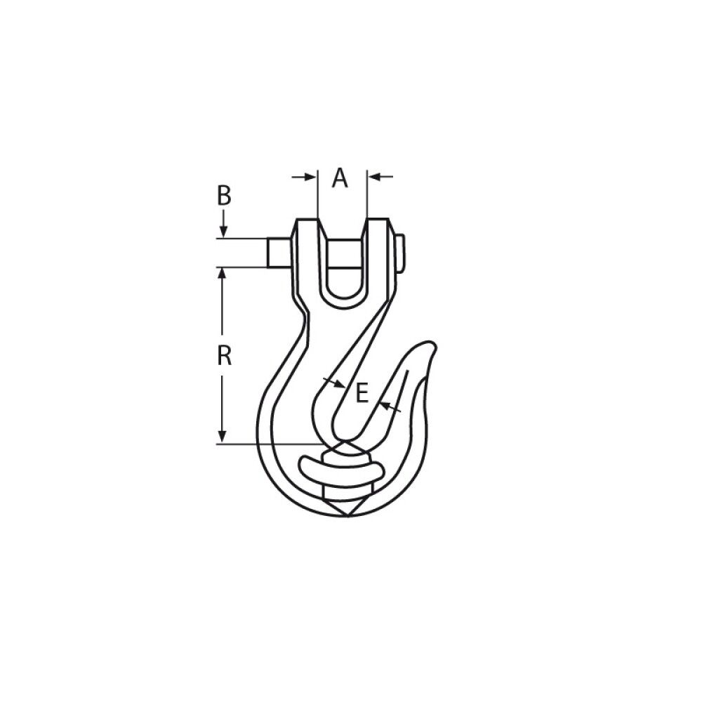 Styttikrókur 8 mm Marinetech 8388 A4