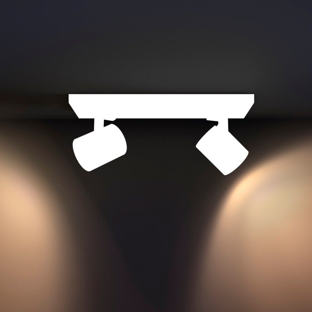 Kastari 2xGU10 Runner með dimmer Philiphs Hue hvítur