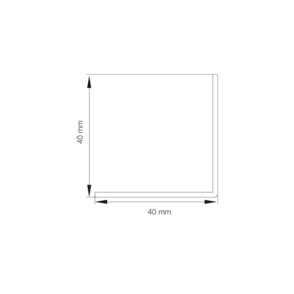 Hornalisti 40x40x2500 mm plast 