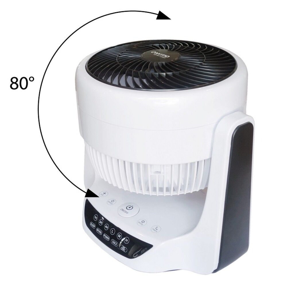 Borðvifta Ø22 cm með fjarstýringu Termo hvít