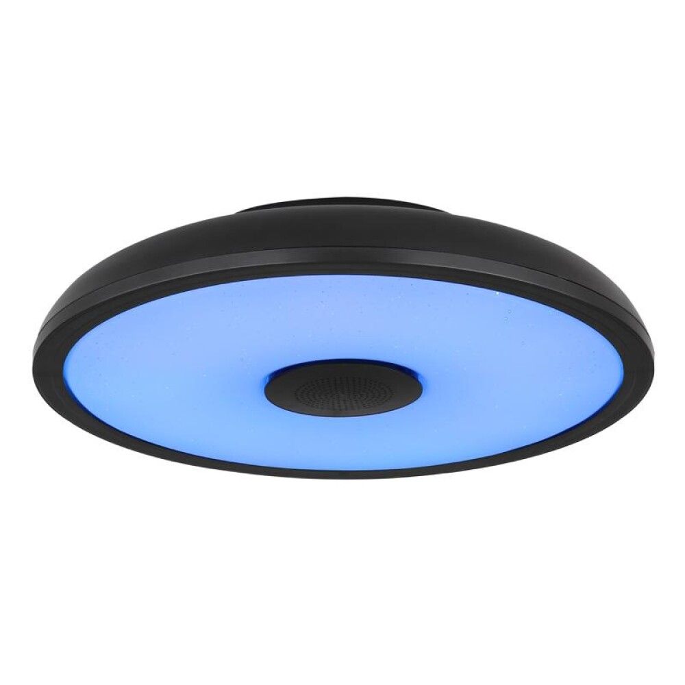 Hátalarakúpull LED 18W Raffy 3000-6500K RGB Ø28cm svartur