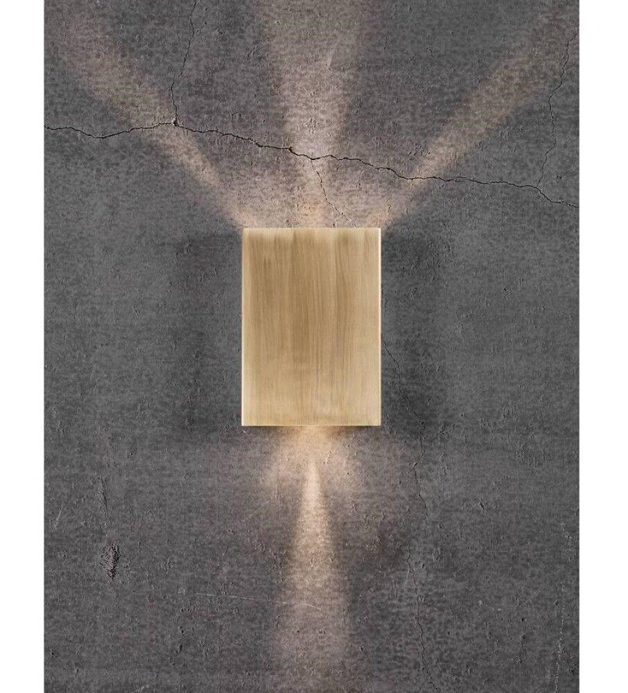 Veggljós LED Fold 15 messing