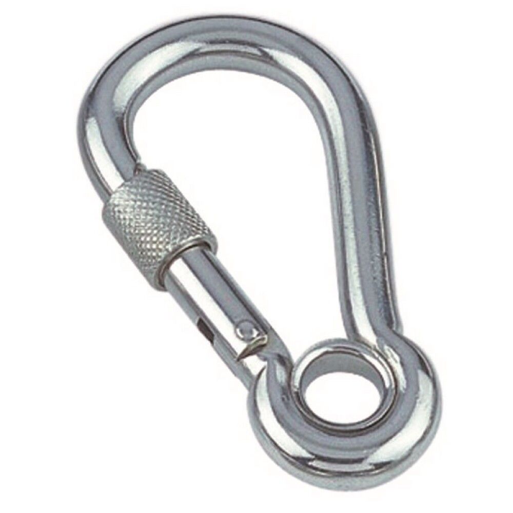 Fjaðurlás með auga skrúfaður 8x80 mm Marinetech 8232 A4