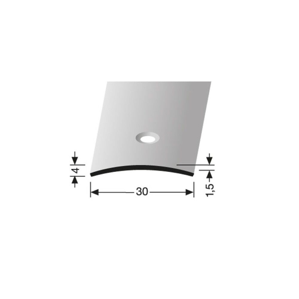 Frágangslisti samskeyta 270x3x0,4cm Logoclic silfur