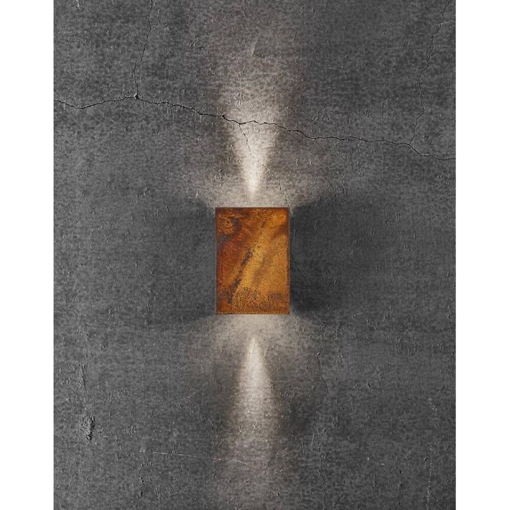 Veggljós LED Fold 10 Corten stál 14,8 cm