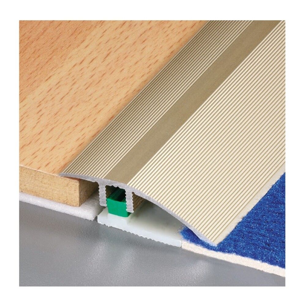 Teppalisti 90x4,5cm Logoclic rústfrítt stál