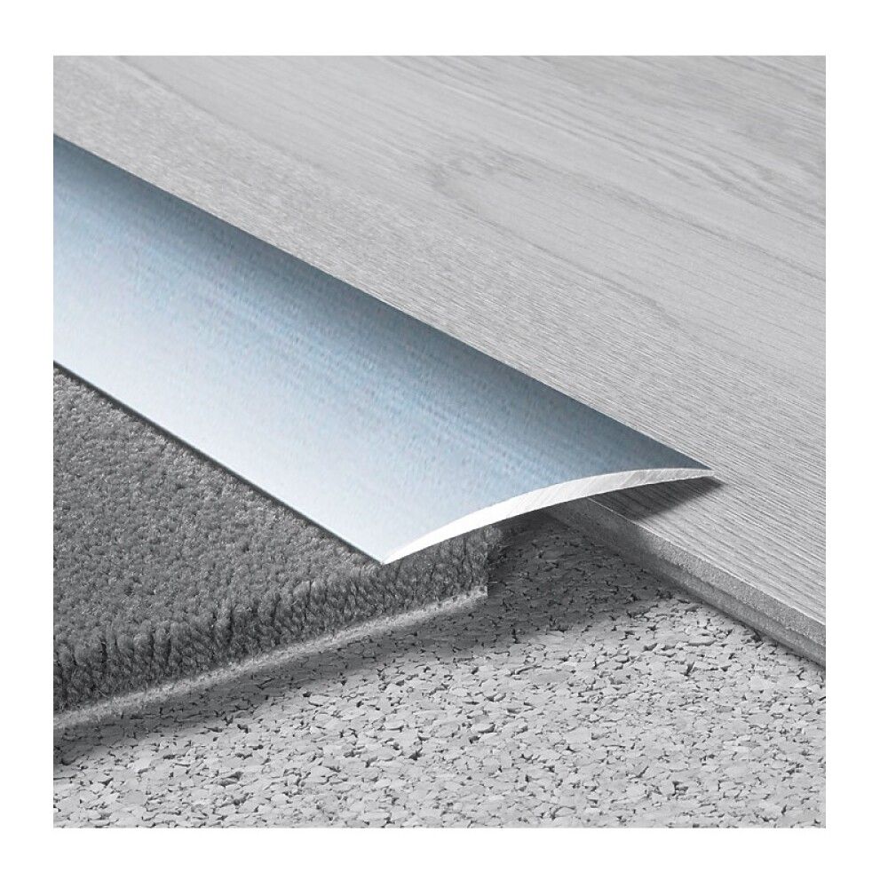 Frágangslisti samskeyta 270x3x0,4cm Logoclic silfur