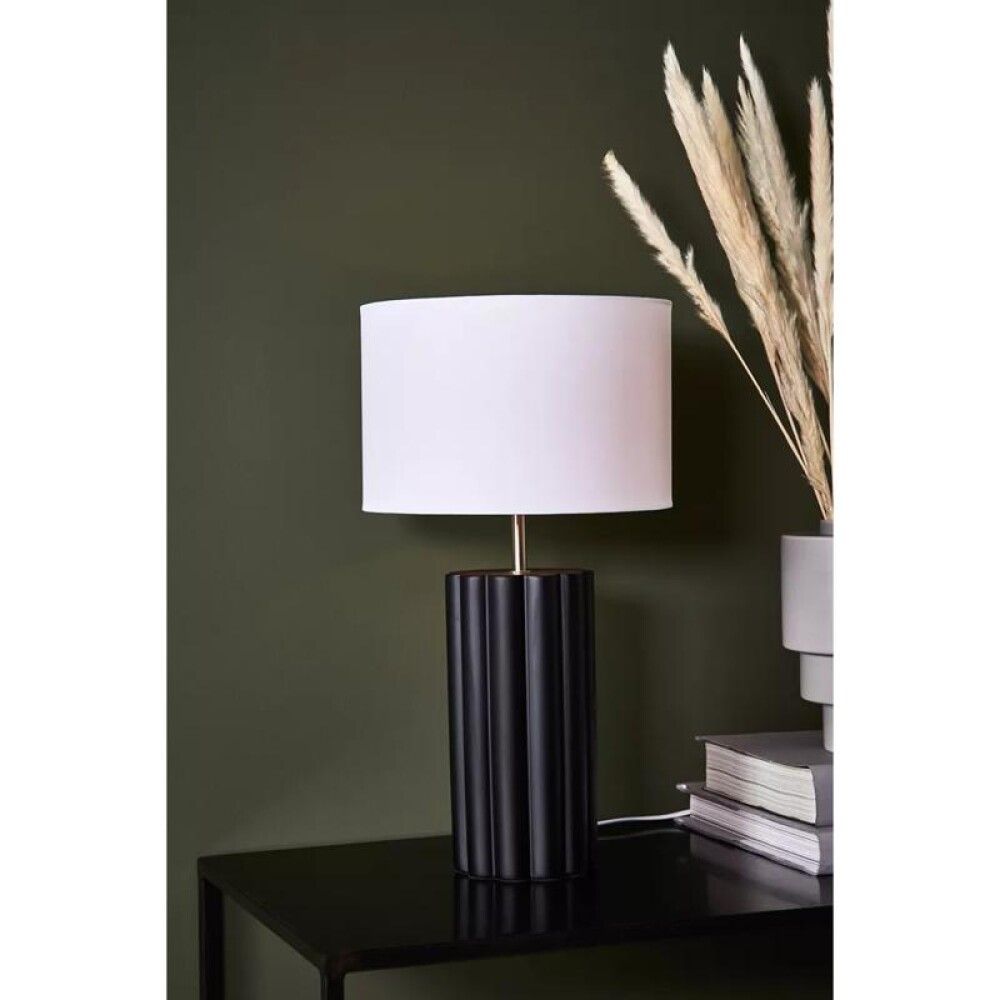 Borðlampi E14 Column 24x44 cm svartur