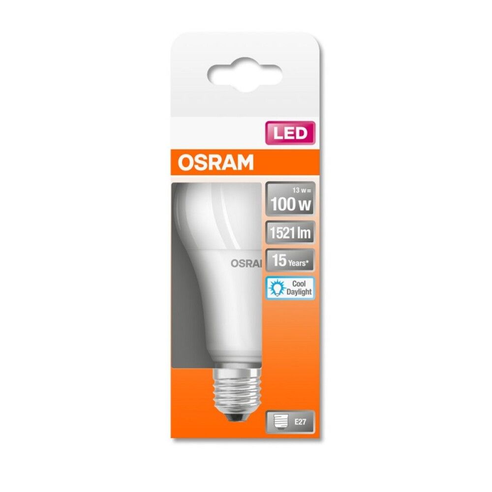 Ljósapera LED E27 6500K Osram 13W Ø6mm