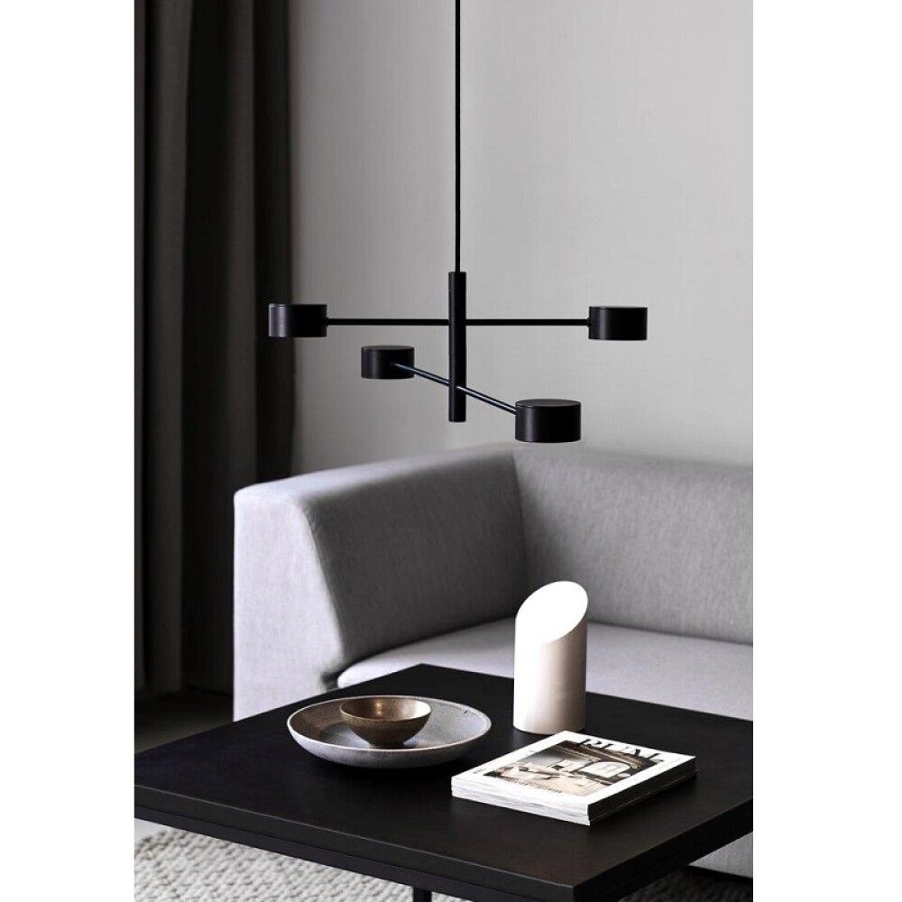 Hangandi ljós LED Clyde svart 89,6 cm 