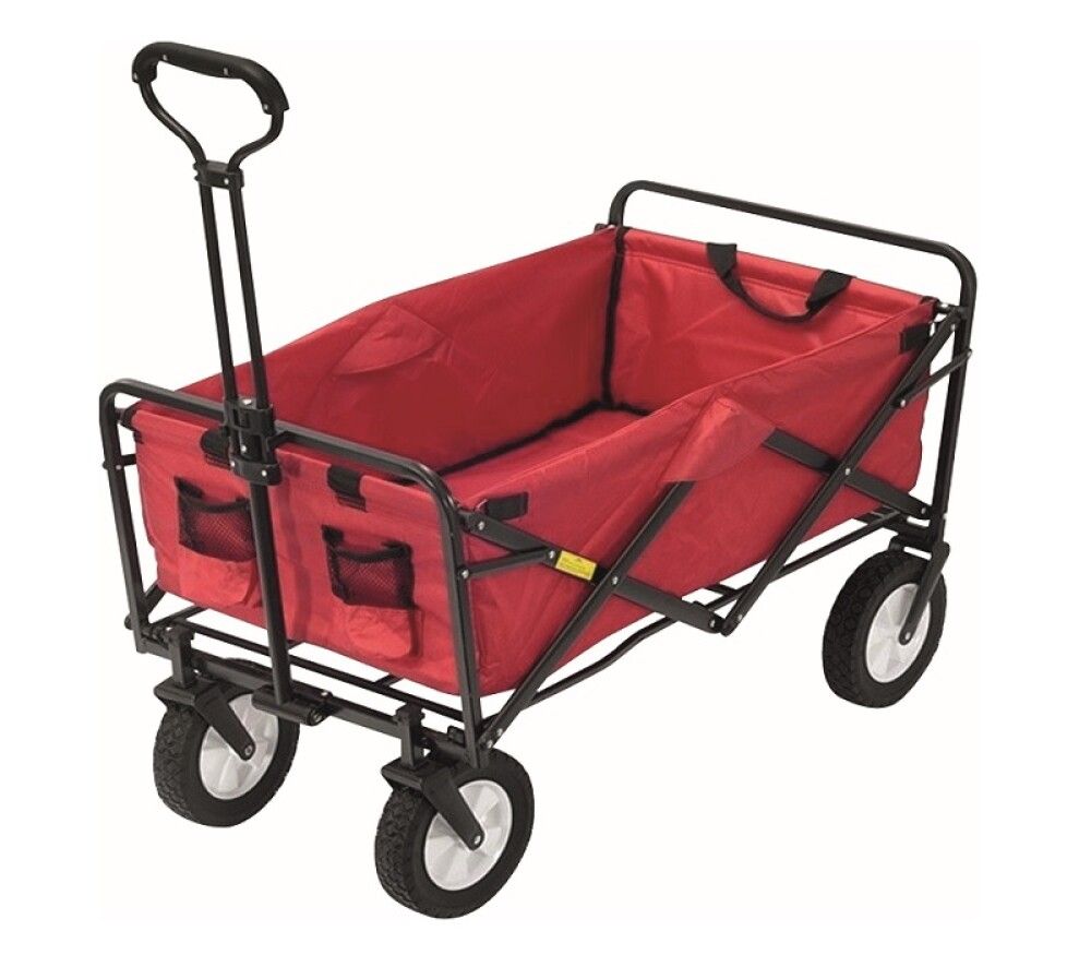 Strandvagn samanbrjótanlegur rauður