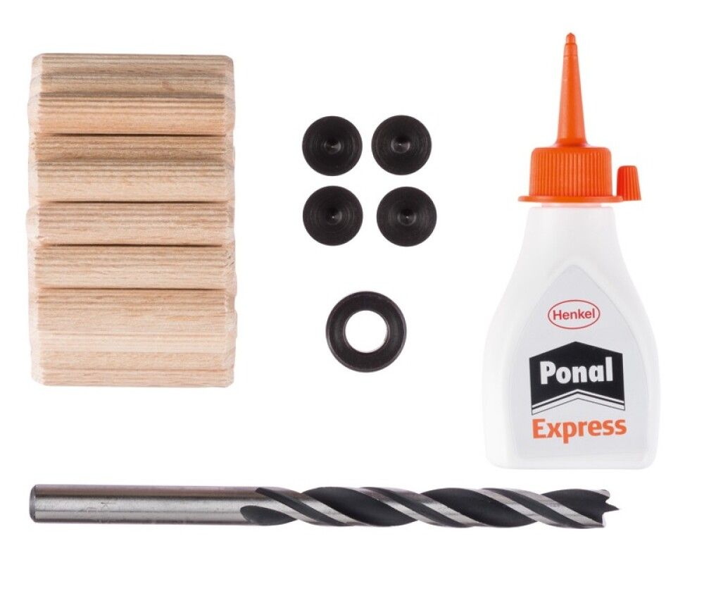 Trédíla sett Ø8x40 mm 32 hlutir Craftomat