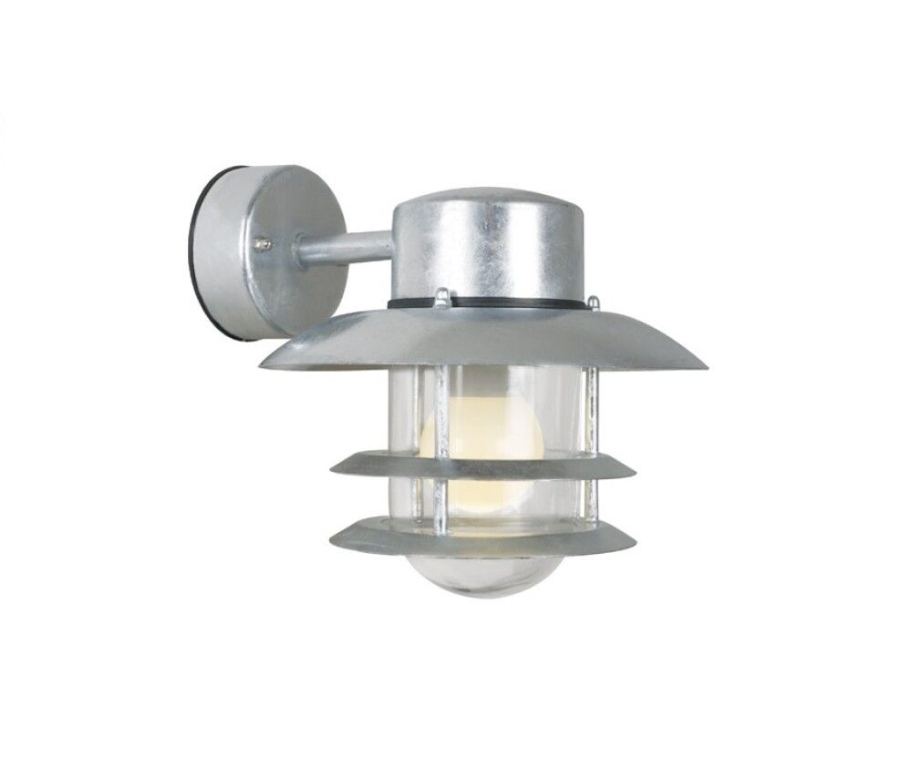 Veggljós niður E27 Copenhagen Ø22cm IP54 galvaniserað