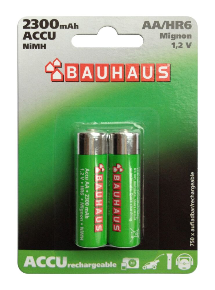 Rafhlaða endurhlaðanleg 1,2V AA/HR6 2stk