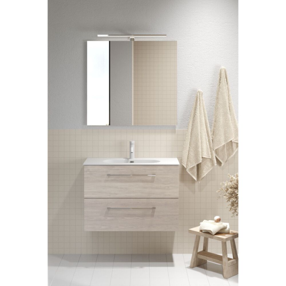 Handlaugarskápur 79x35cm Camargue grátt tré