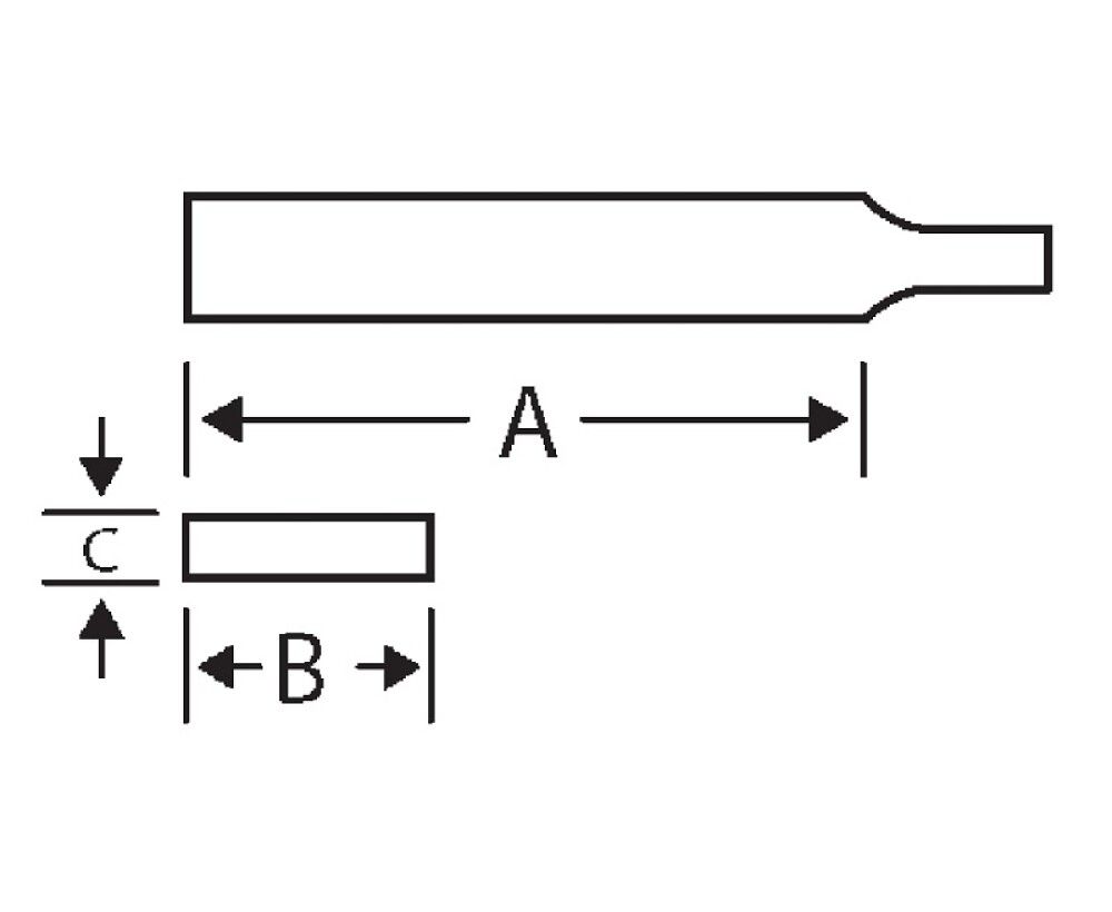 Þjöl flöt 200 mm Bahco