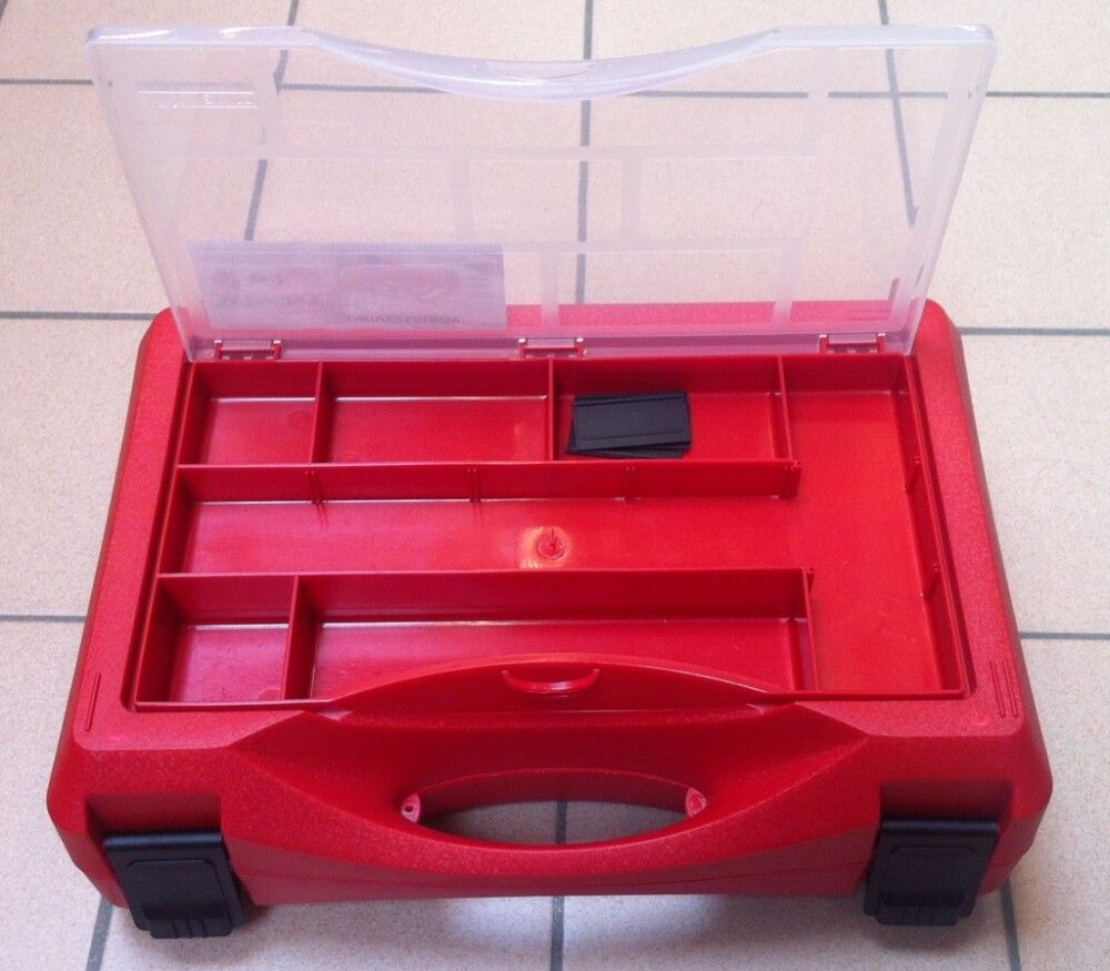 Verkfærakassi með tvemur hólfum Wisent Universal