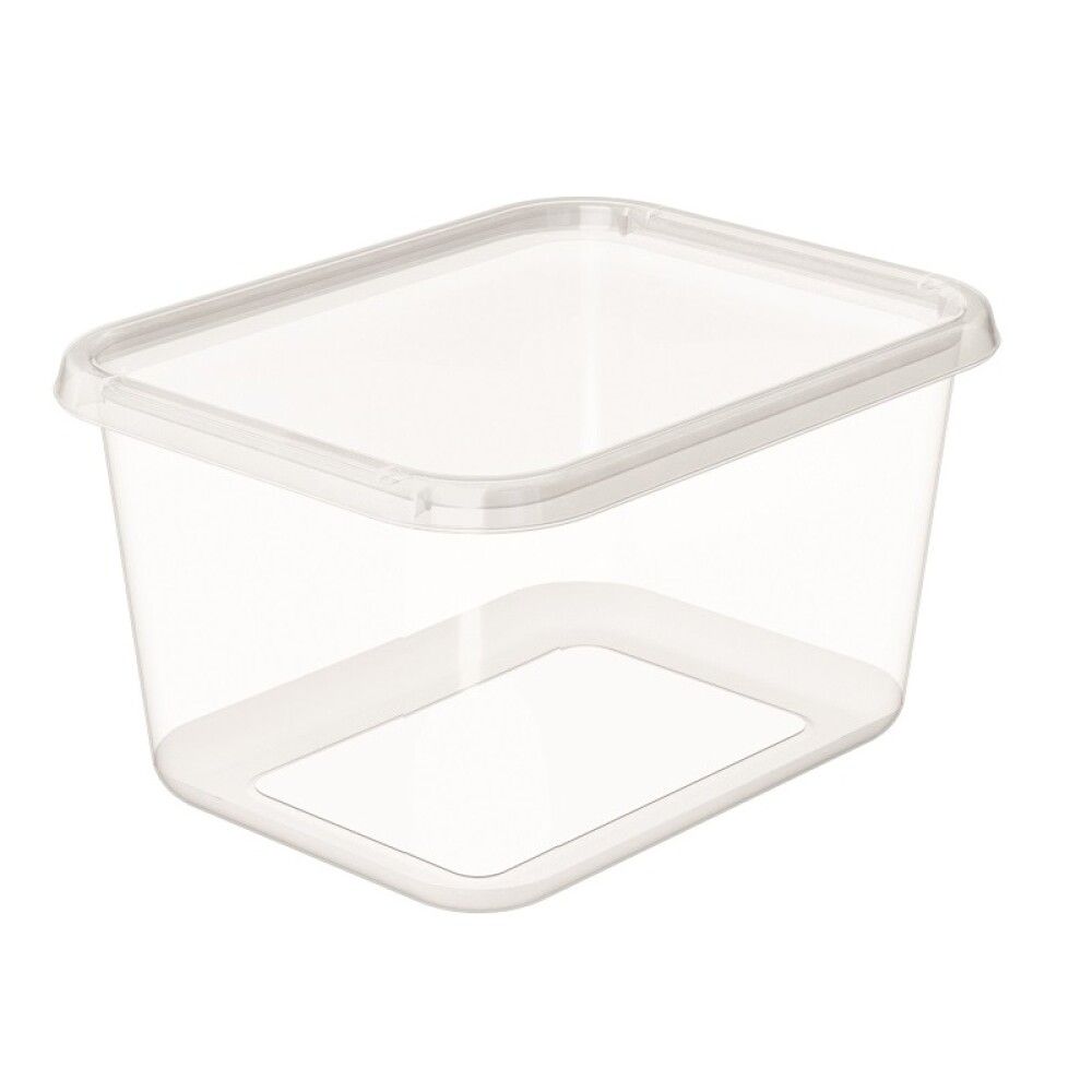 Plastkassi með loki 44L SmartStore glær