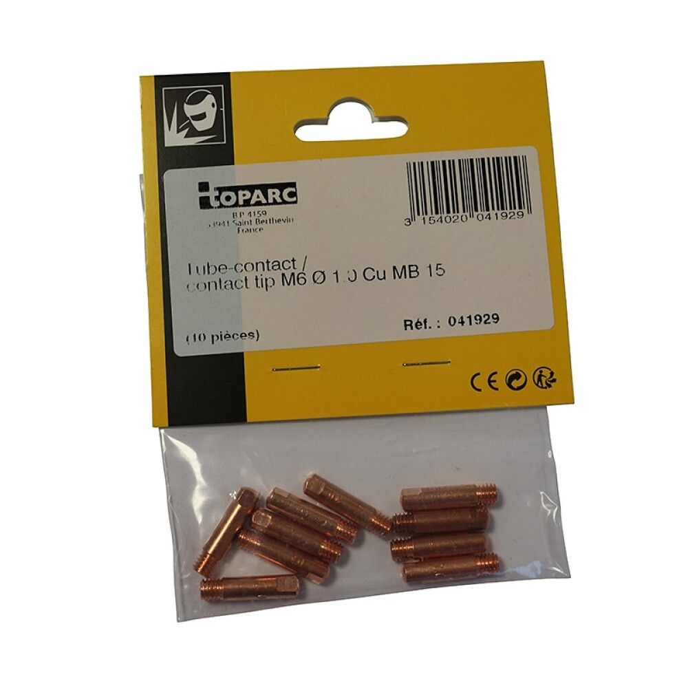 Mig spíssar M6 1,0 mm 10 stk Gys 150A