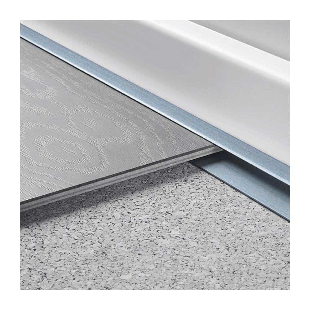 Endanef U-prófíll 270x3x1,35cm Logoclic silfur