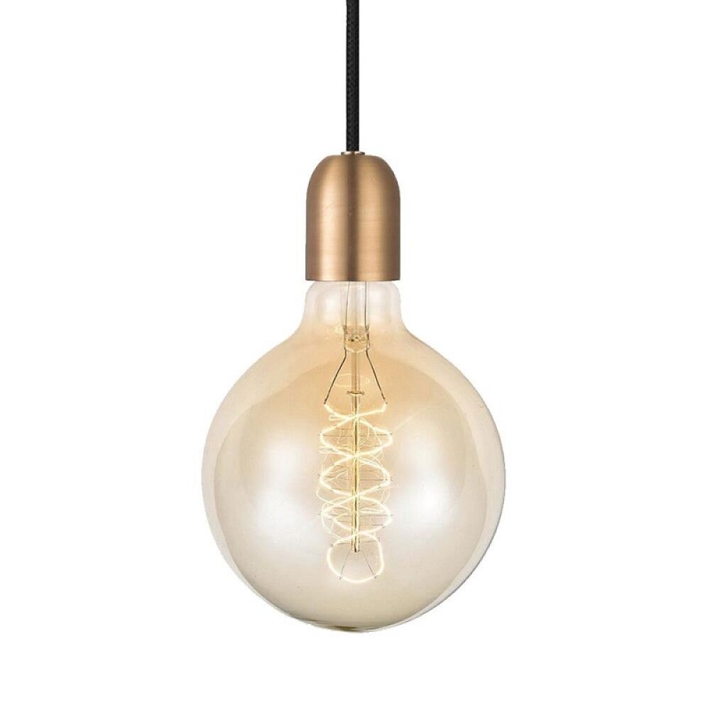 Skrautpera með perustæði E27 40W Halo Design kopar/svart