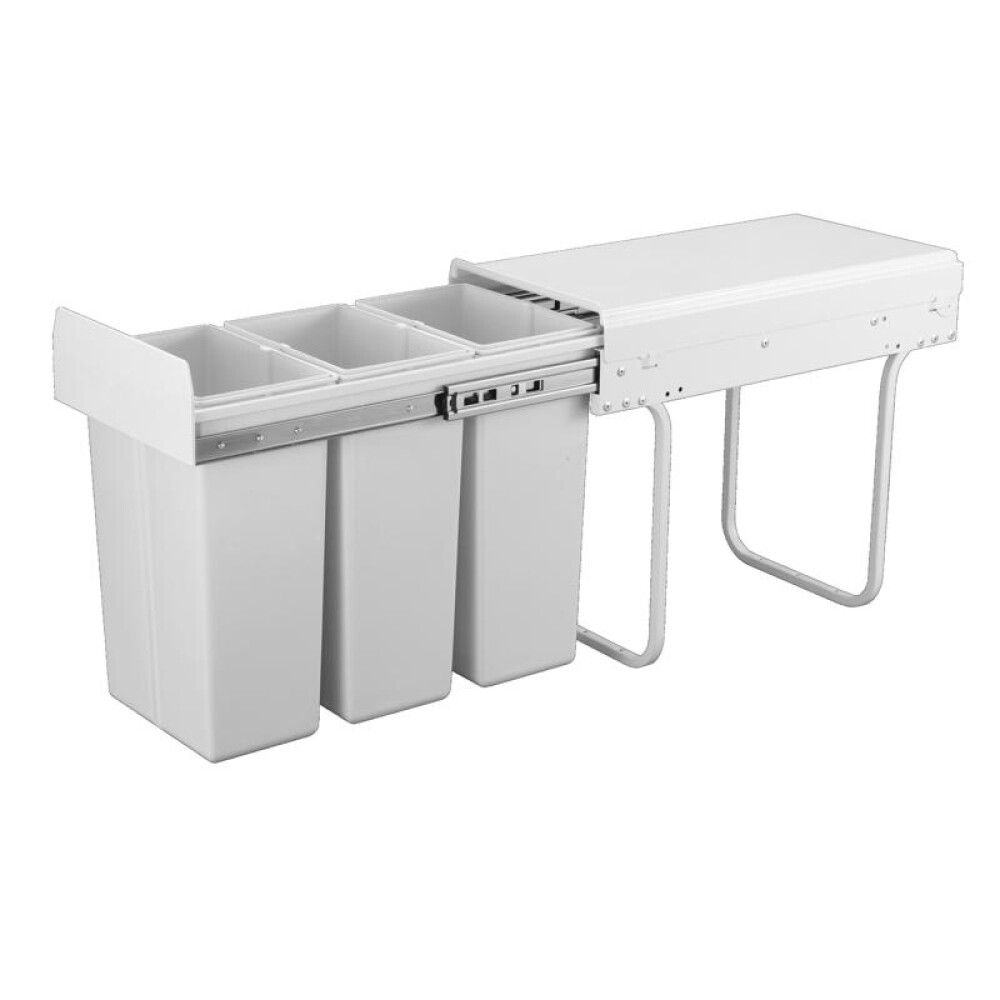 Flokkunartunna útdraganleg 3x10L grá