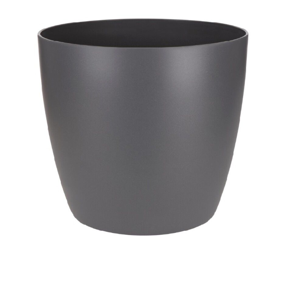 Blómapottur Brussels Round Mini Ø7cm dökkgrár