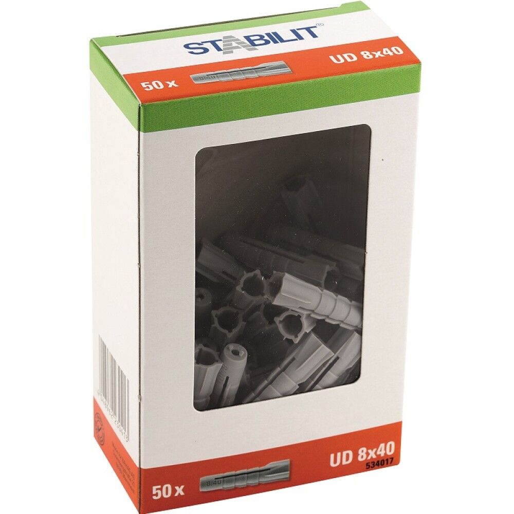 Múrtappi 8x40mm Stabilit 50stk