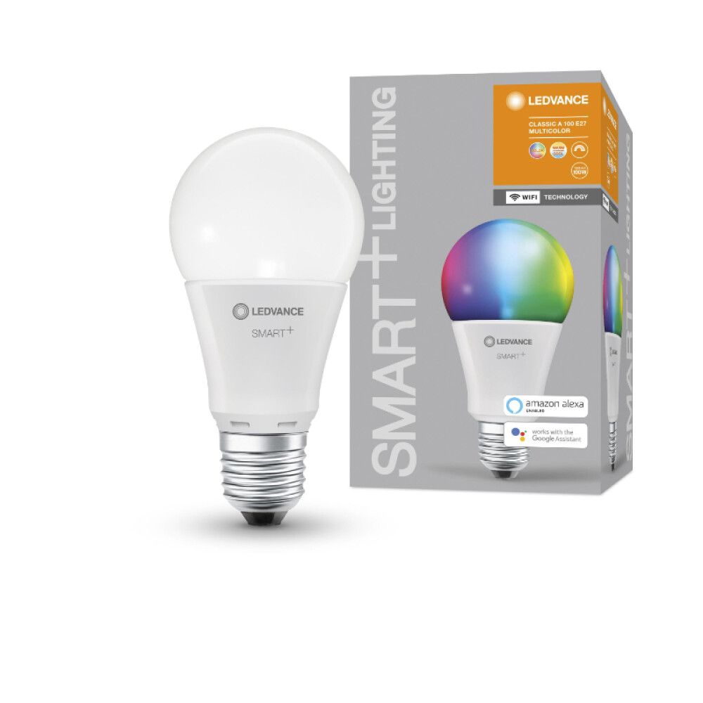 Snjallpera LED E27 RGBW Ledvance Smart+ 14W Ø75 mm