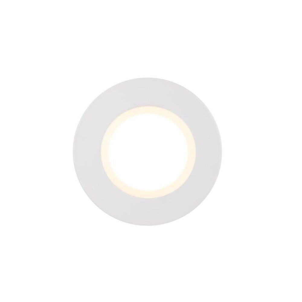 Innfeldur kastari LED Siege hvítur Ø8,5 cm