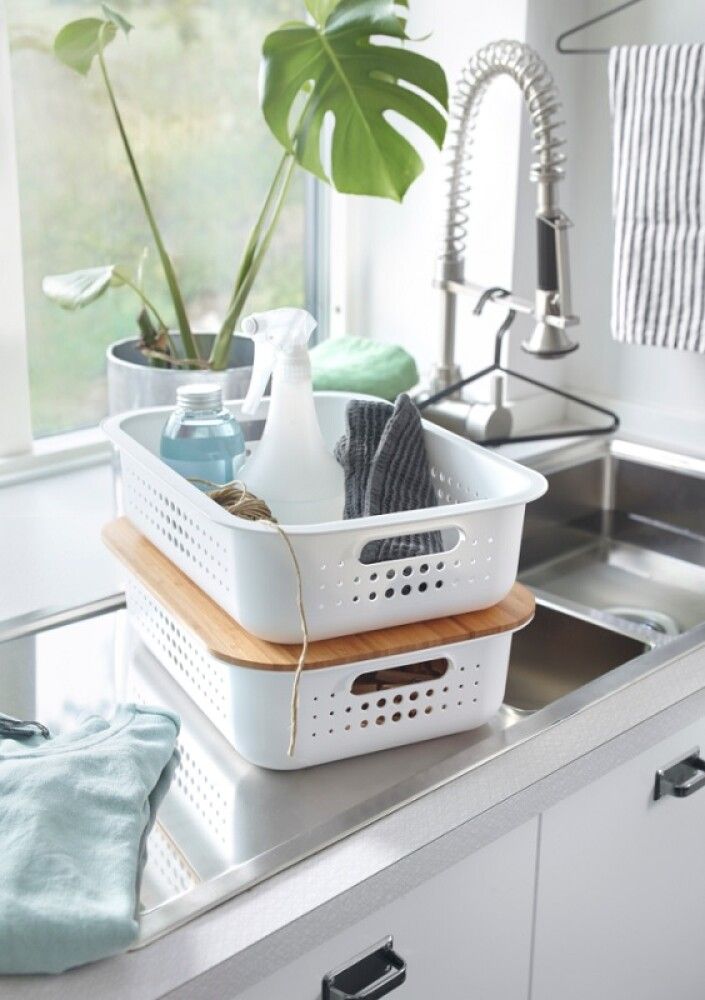 Lok fyrir körfu SmartStore bambus