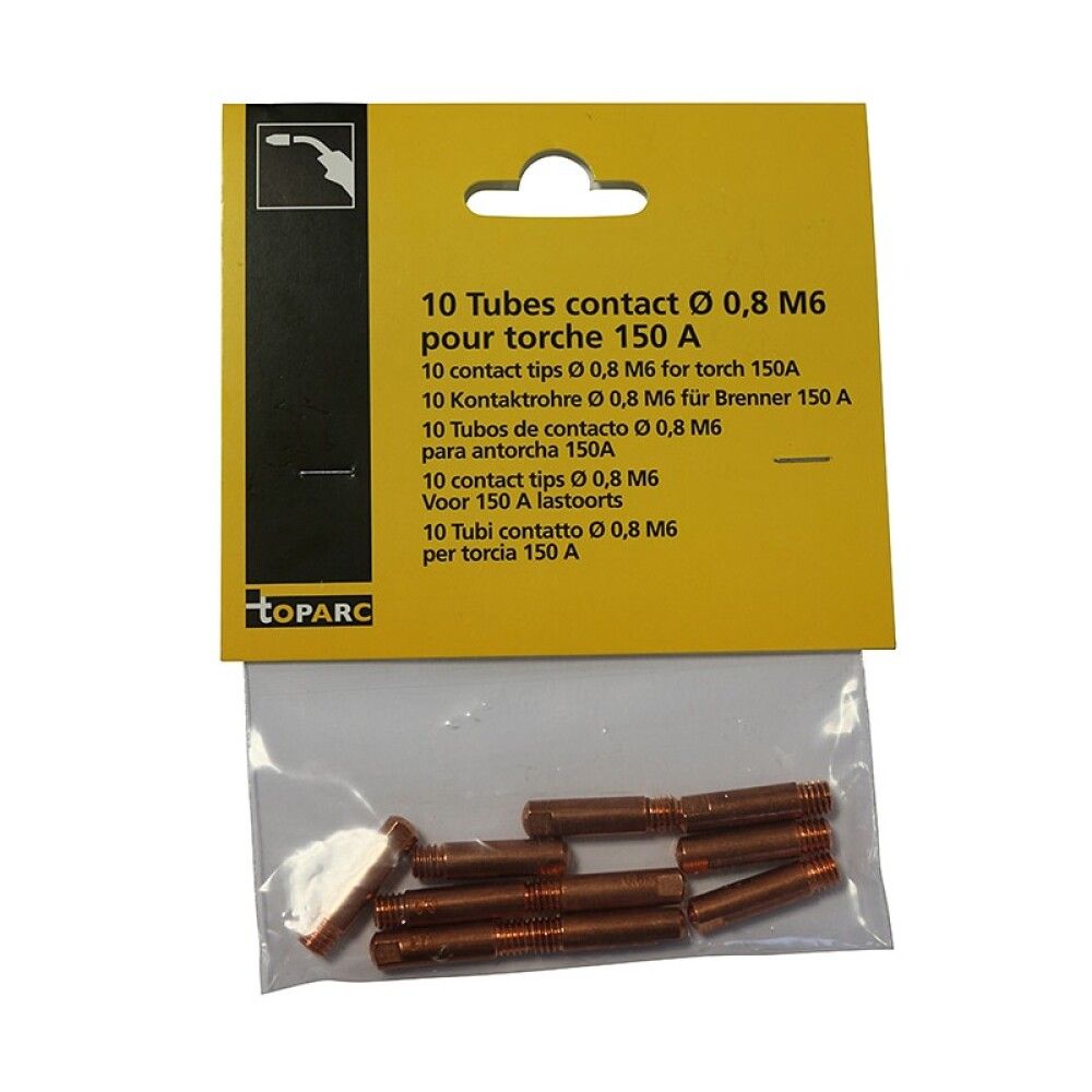 Mig spíssar M6 0,8 mm 10 stk Gys 150A