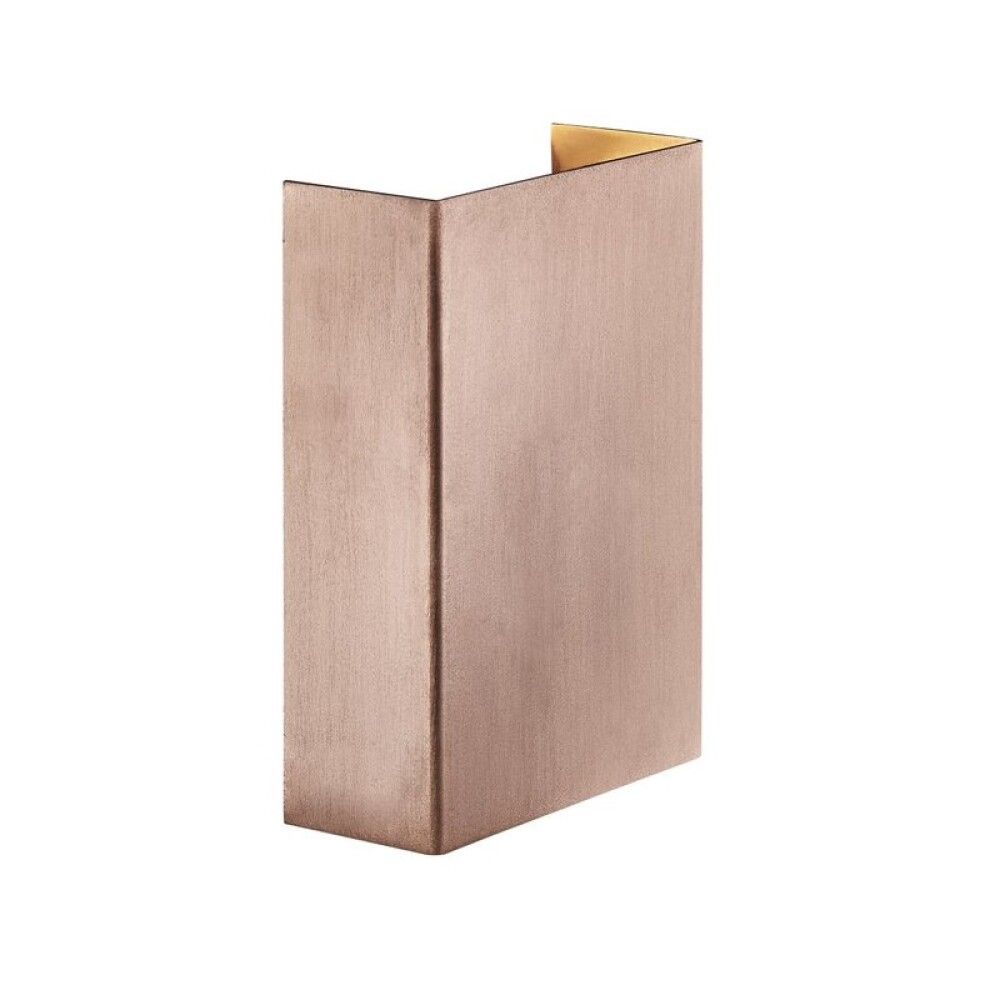 Veggljós LED Fold 10 kopar 14,8 cm