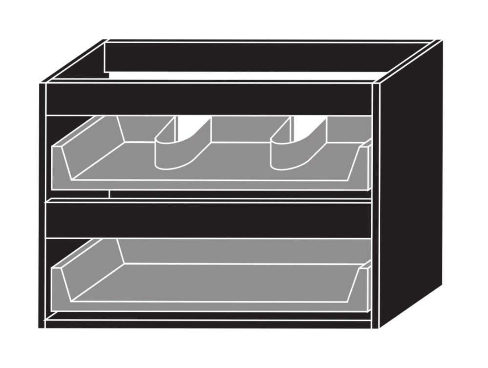 Handlaugarskápur 120cm Skärgård matt svartur 