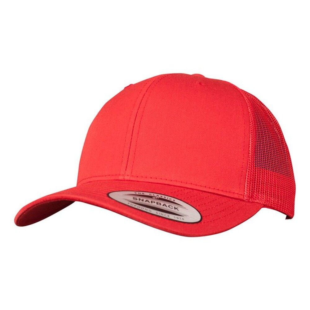 Derhúfa Flexfit ein stærð trucker rauð