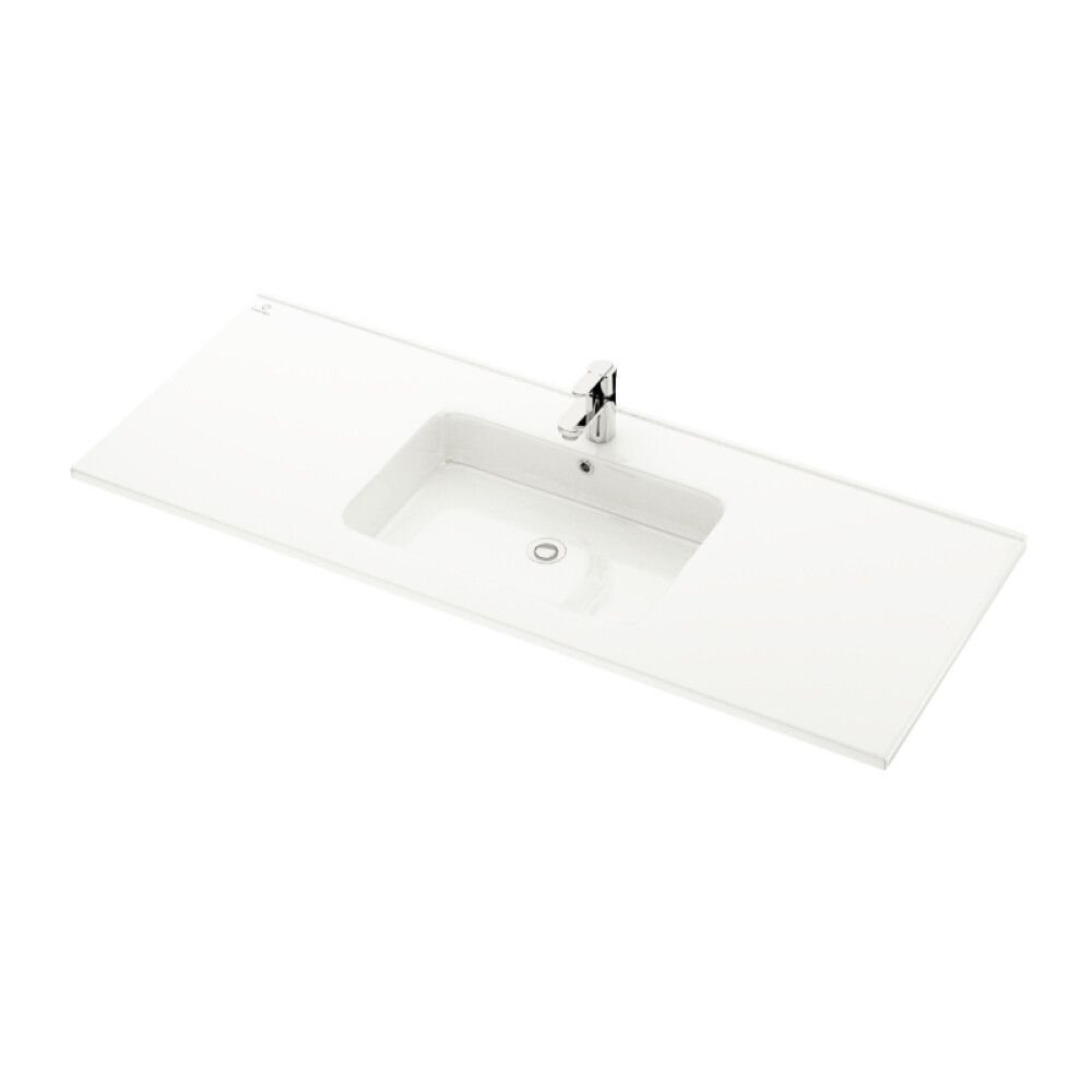 Handlaug 121x46,5 cm Svanholm Lensvik háglans hvít