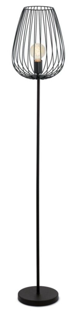 Gólflampi E27 Newtown svartur