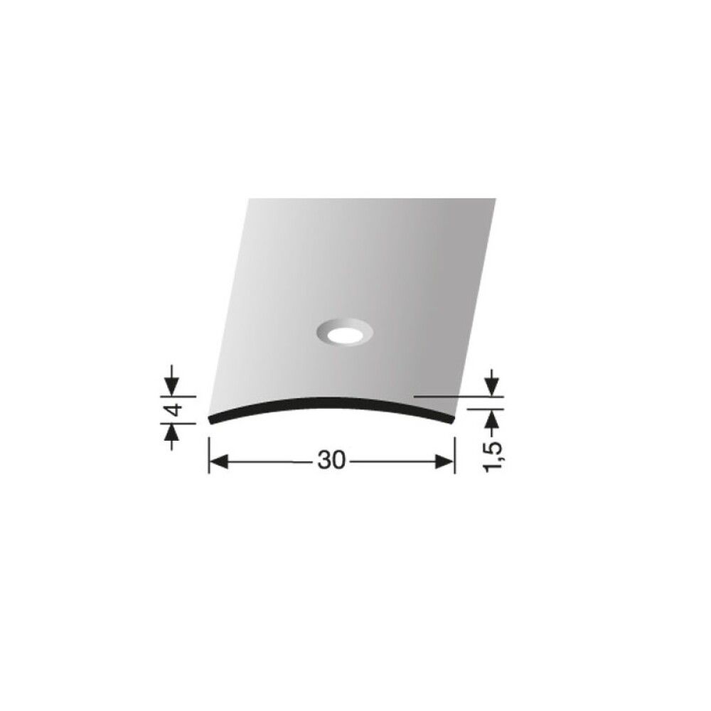 Frágangslisti samskeyta 100x3cm Logoclic ál sand